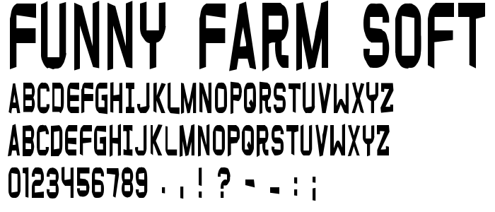 Funny farm soft font